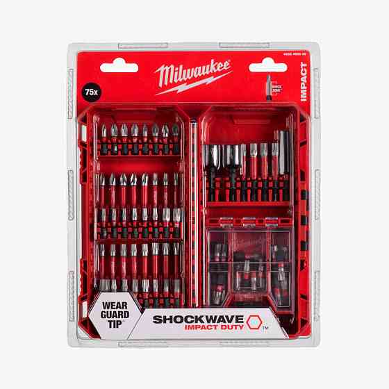 Набор бит SHOCKWAVE PACKOUT MILWAUKEE, (75шт) Одесса