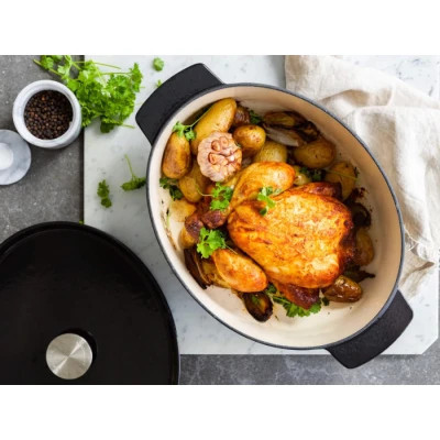 Гусятниця KitchenAid Cast Iron 30 см 5,6 л Чорна (CC006064-001) Вінниця - фото 6