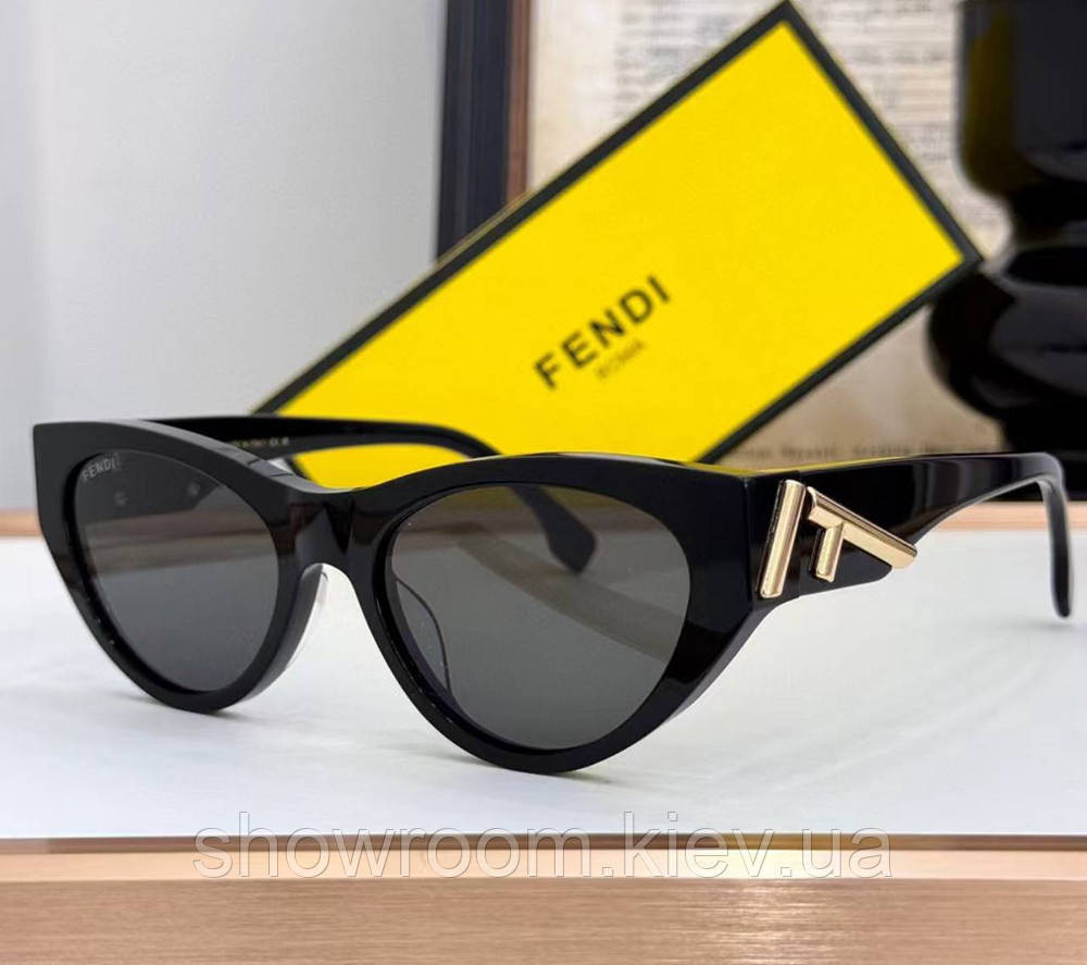 Женские солнцезащитные очки кошечки (50092) gold Lux Киев - изображение 1