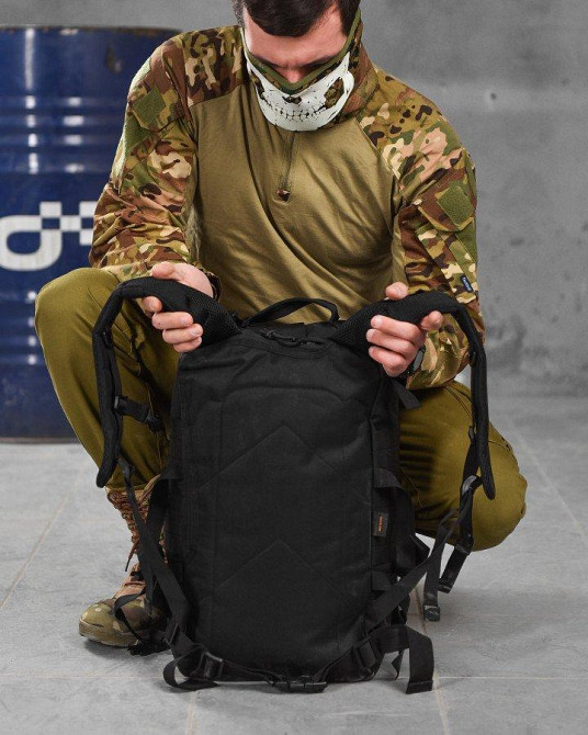 Рюкзак тактический   45л 800D Silver Knight USA  black  ВТ6387 Одесса - изображение 9