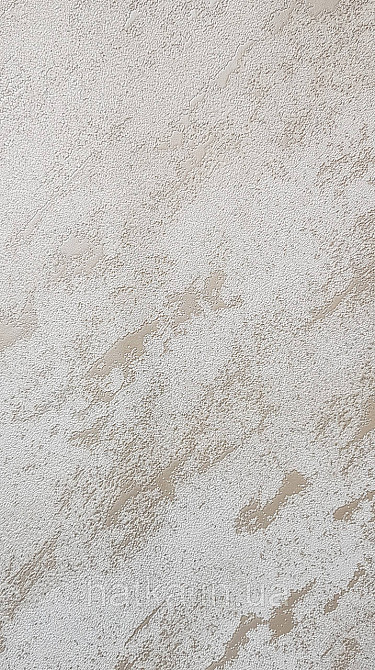 Шпалери вінілові на флізеліні Marburg Lava метрові під штукатурку молочні зі сріблом Київ - фото 4