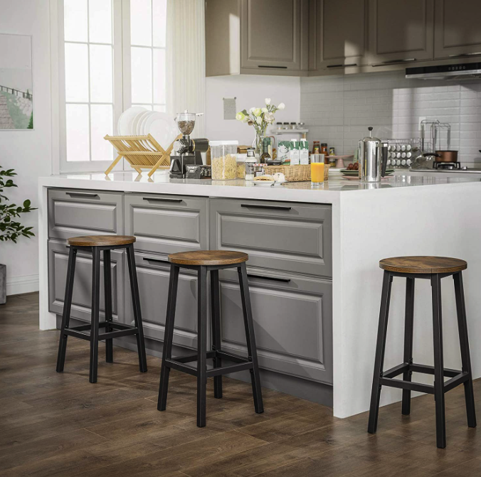 Барний стілець Leobert Halmar 2 штуки в стилі Loft коричневий Київ - фото 7