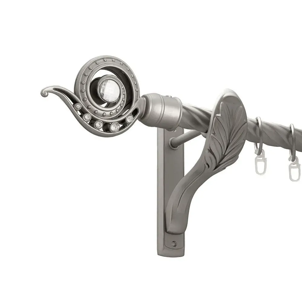 Карниз Orvit Око Дракона металевий однорядний ретро скручена труба кільце металеве Сатин 25 мм 240 см (00-00016837) Львів - фото 1