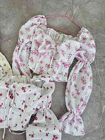 Жіночий літній романтичний топ муслін 100% бавовна Молочний 3 Одеса