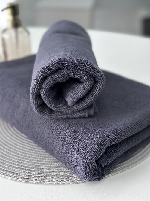 Полотенце банное Ideal Textile махровое 70х140 см 450 г/м2 графіт Черновцы - изображение 5