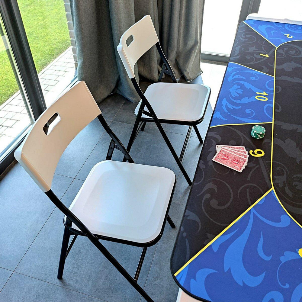 Складний стілець 46х42,5х86см Білий SW-00001610 Дніпро - фото 9