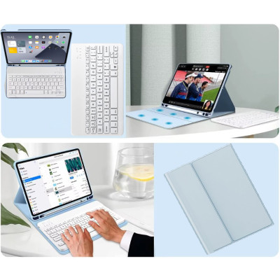 Чехол для планшета BeCover with keyboard Apple iPad Mini 7 2024 Light Blue (712995) Винница - изображение 7