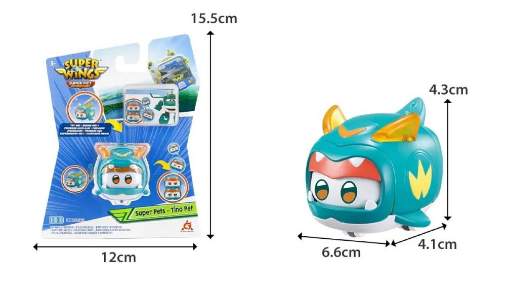 Ігрова фігурка Super Wings Super Pet Тіно улюбленець (Tino pet), світло Киев - изображение 10