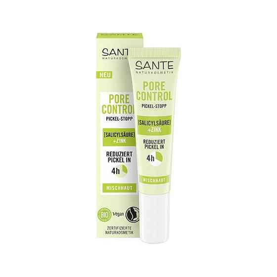 БИО-Средство от прыщей быстрого действия Pore Control антибактериальное с Цинком SANTE 15 мл Киев