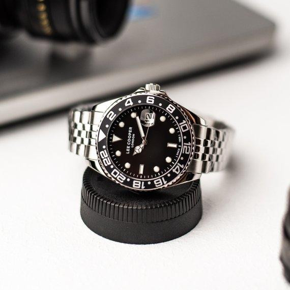 Годинник чоловічий водостійкий Lee Cooper Daytona Vibe Black (2 ремінці) Вінниця - фото 6