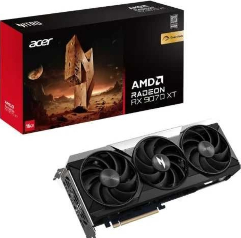 Видеокарта Acer Radeon RX 9070 XT Nitro OC 16Gb. GDDR6 Киев - изображение 1
