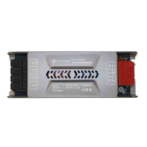 LED драйвер 60 Вт 24 В, серия IP20 Pro, гарантия 4 года Днепр