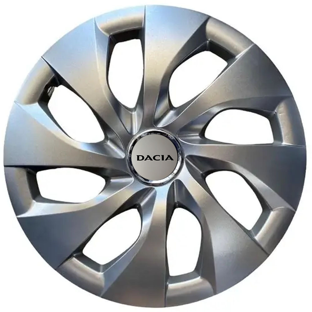 Автомобільні модельні ковпаки R16 Dacia 416 4шт, SJS, сріблясті Київ - фото 1