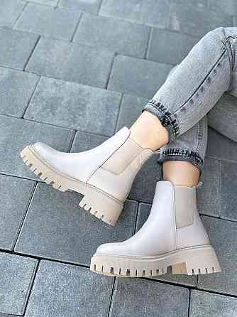 Женские ботинки GREMMY капучино натуральная кожа весна-осень размеры 35-41 (604/1) Коломыя