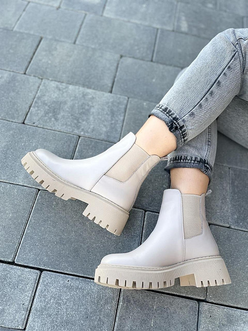 Женские ботинки GREMMY капучино натуральная кожа весна-осень размеры 35-41 (604/1) Коломия - фото 2