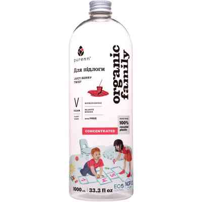Засіб для миття підлоги Purenn Organic Family Juicy Berry Twist з ягодами 1 л (4751024880760) Вінниця