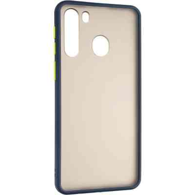 Чохол до мобільного телефона Gelius Bumper Mat Case for Samsung A215 (A21) Blue (00000079432) Вінниця