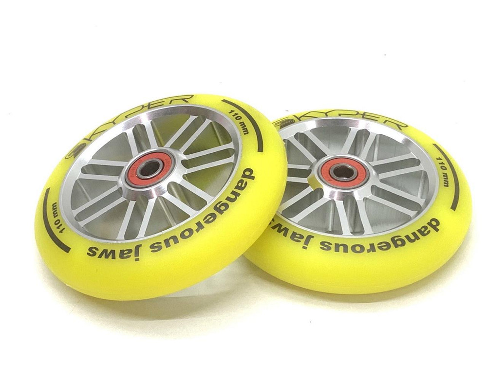 Колеса для трюкового самокату Skyper 2шт 110 мм PU Жовтий (WL-0082-110) Чернігів - фото 2