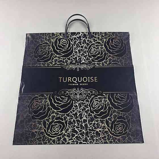 Поліетиленовий пакет (40х40) з пластиковою ручкою "Турквойс" (10 шт.) Харків