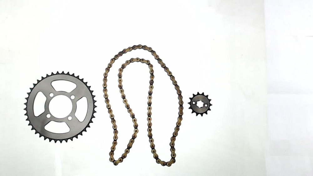 Звезды трансмиссии (пара) мопед Дельта 420-14T + 420-41T (+цепь 98L) (SF) ST Мукачево - изображение 1