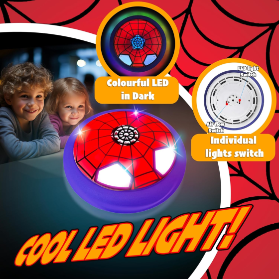 Летающий футбольный мяч Hover Ball для детей, LED-подсветка, воздушная подушка, мягкий бампер, игрушка 4–10 лет Киев
