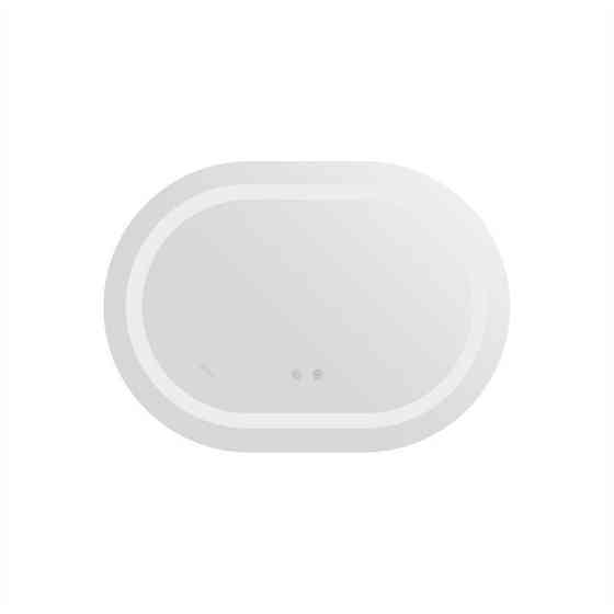 Дзеркало настінне овальне сенсорне Qtap Gemini 650х900 з LED-підсвіткою Touch, з антизапотіванням із димером Харків