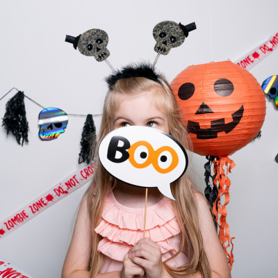 Детский обруч для волос YES! Fun Хелловін Череп LED (973715) Вінниця - фото 2