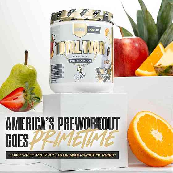 Предтренировочный комплекс Redcon1 Total War PREWORKOUT 435 г, Prime Time Punch Луцк