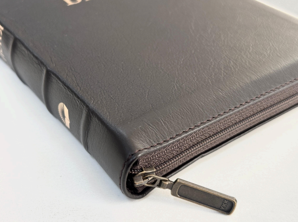 Библия, СП 2, темно-коричневая кожа,золото, индексы, замок Киев - изображение 1