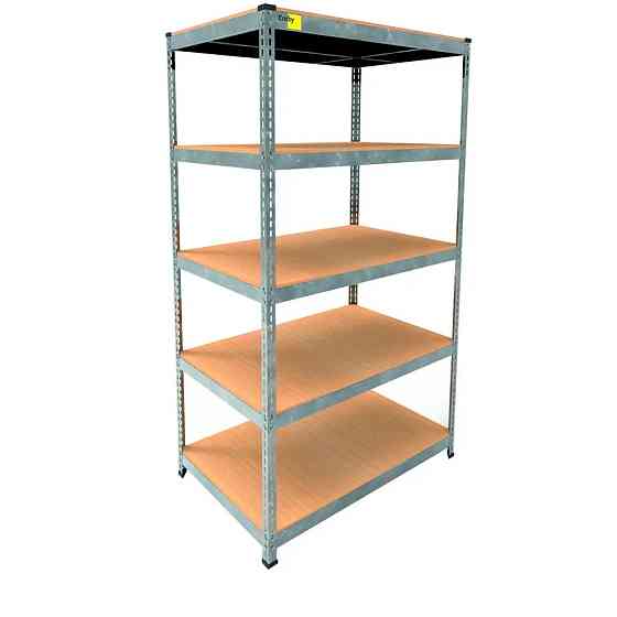 Металлический стеллаж Emby Light Series (размер 1800х900x600мм) 5 полок ДСП до 100кг Оцинкованый Винница