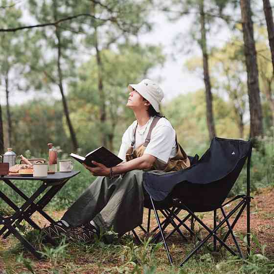 Стілець складаний Naturehike Stellaluna T01 CNH23JU13002, L, чорний Киев