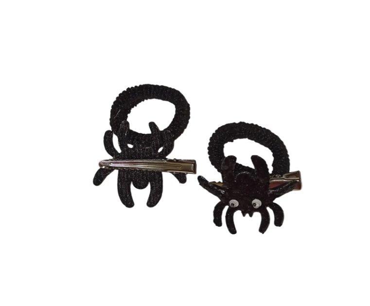 Заколки на Хэллоуин с резинками с Пауками one size черный Киев - изображение 4