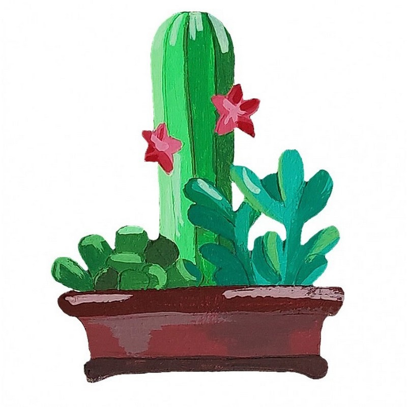 Набір дитячої творчості Розпис по дереву "Магніти-кактуси" РД-009 Вінниця - фото 5