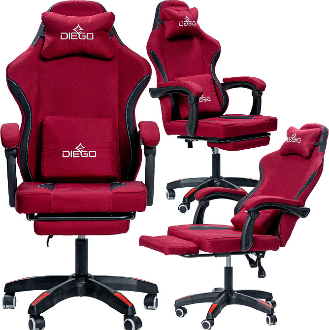 Кресло геймерское DIEGO Soft Cherry Киев - изображение 1