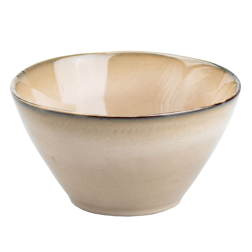 Тарілка глибока 500 мл кругла порцелянова бежева HP23382 Коломия - фото 1