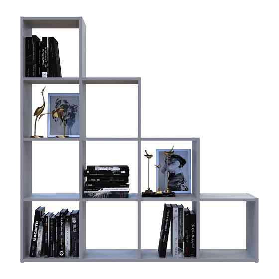 Стеллаж Doros Степь 4х4 Серый открытый 136.2х28.8х140.7 DRS-011772 (41516179) Днепр