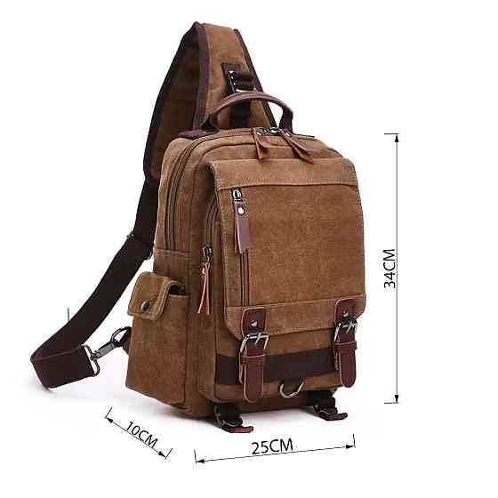 Сумка-рюкзак на одне плече Vintage 20142 Коричнева Київ