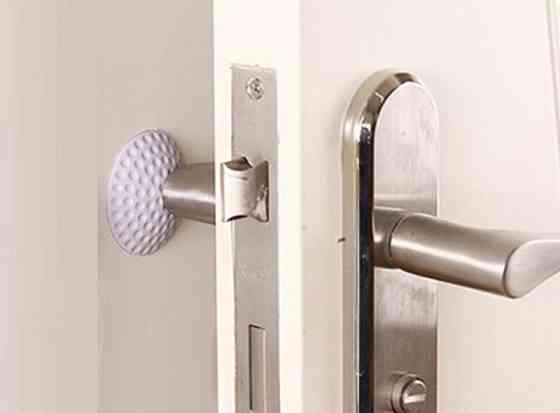 Стопер універсальний настінний від пошкодження стін та меблів білий Вінниця