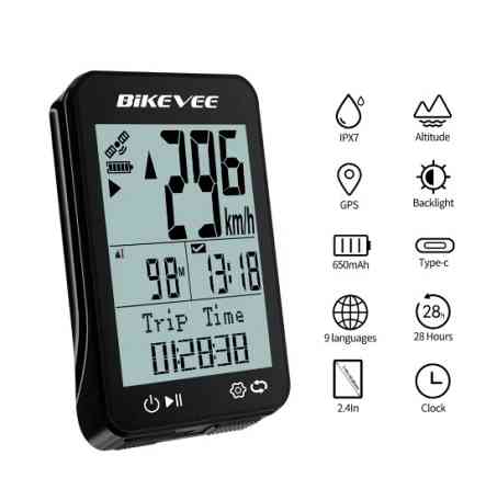 Велокомпьютер GPS BKV-310 IPX7 LCD-2.4