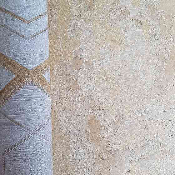 Шпалери метрові вінілові на флізелін 24 Carati Cristiana Masi під штукатурку структурні золотисті Київ