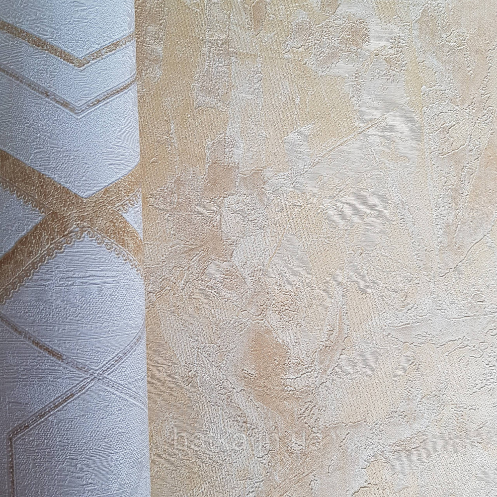 Шпалери метрові вінілові на флізелін 24 Carati Cristiana Masi під штукатурку структурні золотисті Київ - фото 2