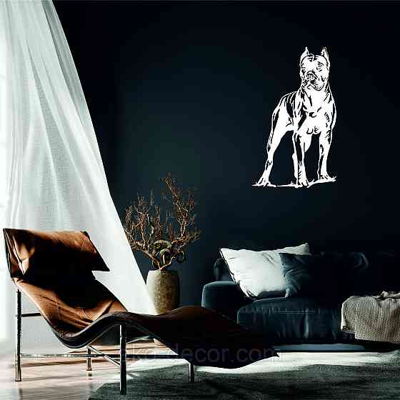 Декоративное настенное Панно «Кане-корсо», Декор на стену 110*65 см, Белый Киев