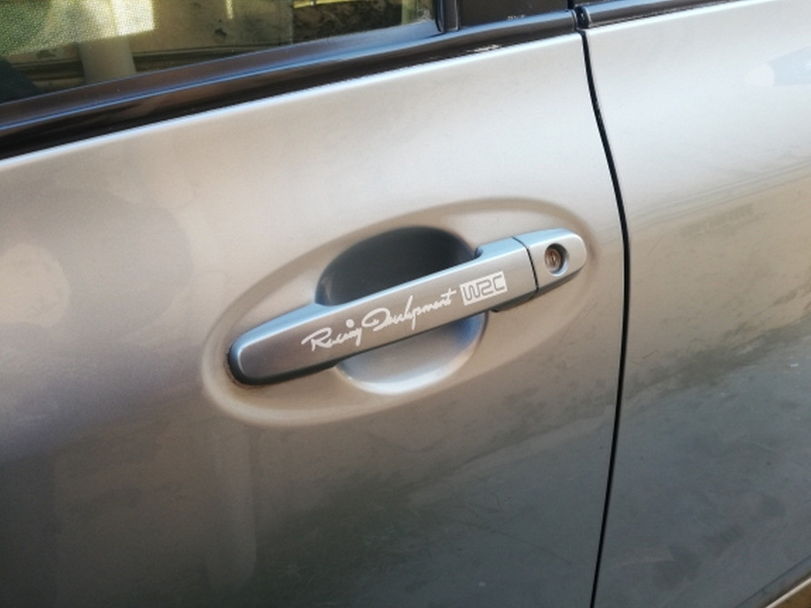 Наклейки на ручки Wrc Білі номер 3, диски, двірні Київ - фото 8