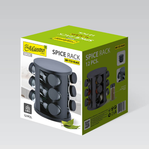 Набір для спецій Basic 12шт Maestro MR-1725-BLACK Житомир - изображение 4