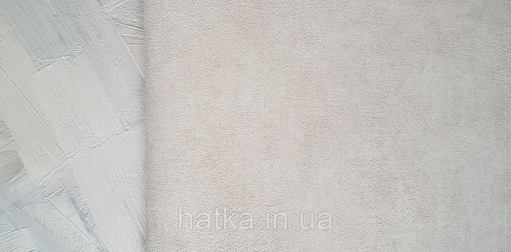 Шпалери вінілові на флізеліні Grandeco Time метрові під штукатурку під замш бежеві молочні Київ - фото 2