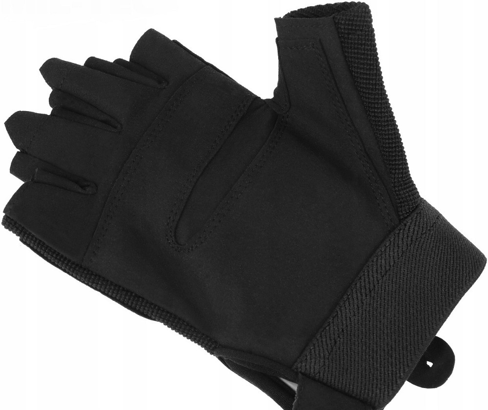 Тактичні Рукавички всесезонні без пальців з липучкою Mil-Tec від Sturm "Black" (12538502) Розмір L Нововолинськ - фото 7