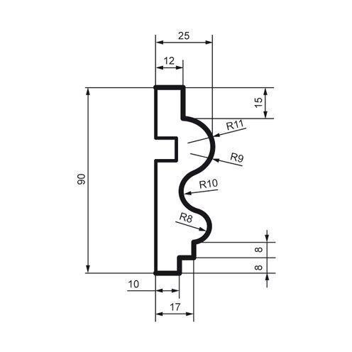 Молдинг фасадный Prestige Decor MC 106 Днепр - изображение 3