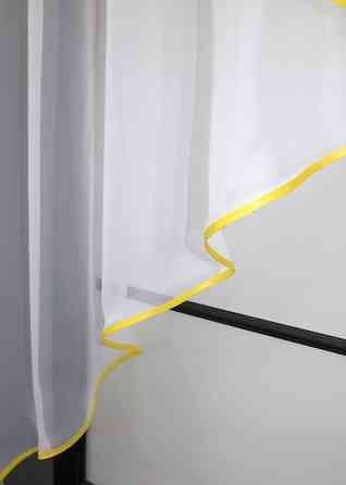 Кухонная занавеска VR-Textil № 053к желтый с белым 280х170 см (52-1060) Киев