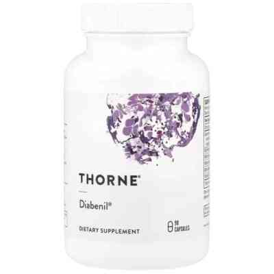 Вітамінно-мінеральний комплекс Thorne Діабеніл, підтримка рівня цукру, Diabenil, 90 капсул (THR-79002) Вінниця