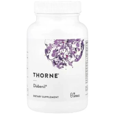 Вітамінно-мінеральний комплекс Thorne Діабеніл, підтримка рівня цукру, Diabenil, 90 капсул (THR-79002) Вінниця - фото 1